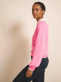 NRBY Sandi Garment Dyed Sweatshirt - view 2, Neon Pink