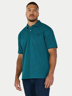 Raging Bull Classic Cotton Regular Fit Short Sleeve Polo Shirt, Teal