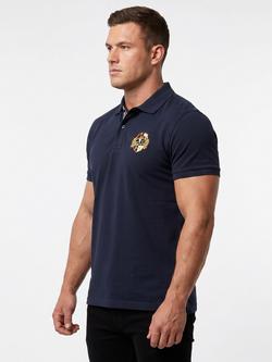 Raging Bull Classic Rugby Cotton Polo Shirt, Navy - view 2, Navy