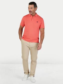 Raging Bull Classic Cotton Regular Fit Short Sleeve Polo Shirt - view 2, Pink