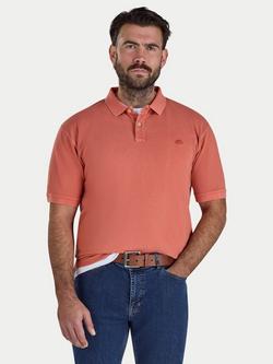 Raging Bull Garment Dyed Cotton Regular Fit Short Sleeve Polo Shirt, Burnt Orange