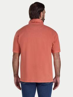 Raging Bull Garment Dyed Cotton Regular Fit Short Sleeve Polo Shirt - view 2, Burnt Orange