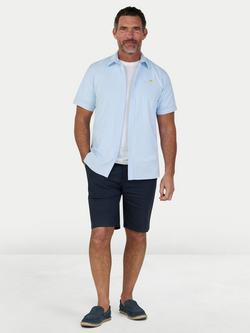 Raging Bull Cotton Regular Fit Orleans Seersucker Stripe Shirt - view 2, Sky Blue/Multi