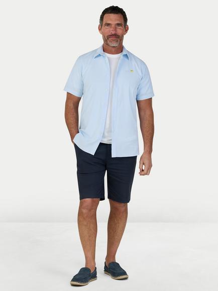 Raging Bull Cotton Regular Fit Orleans Seersucker Stripe Shirt - view 2, Sky Blue/Multi