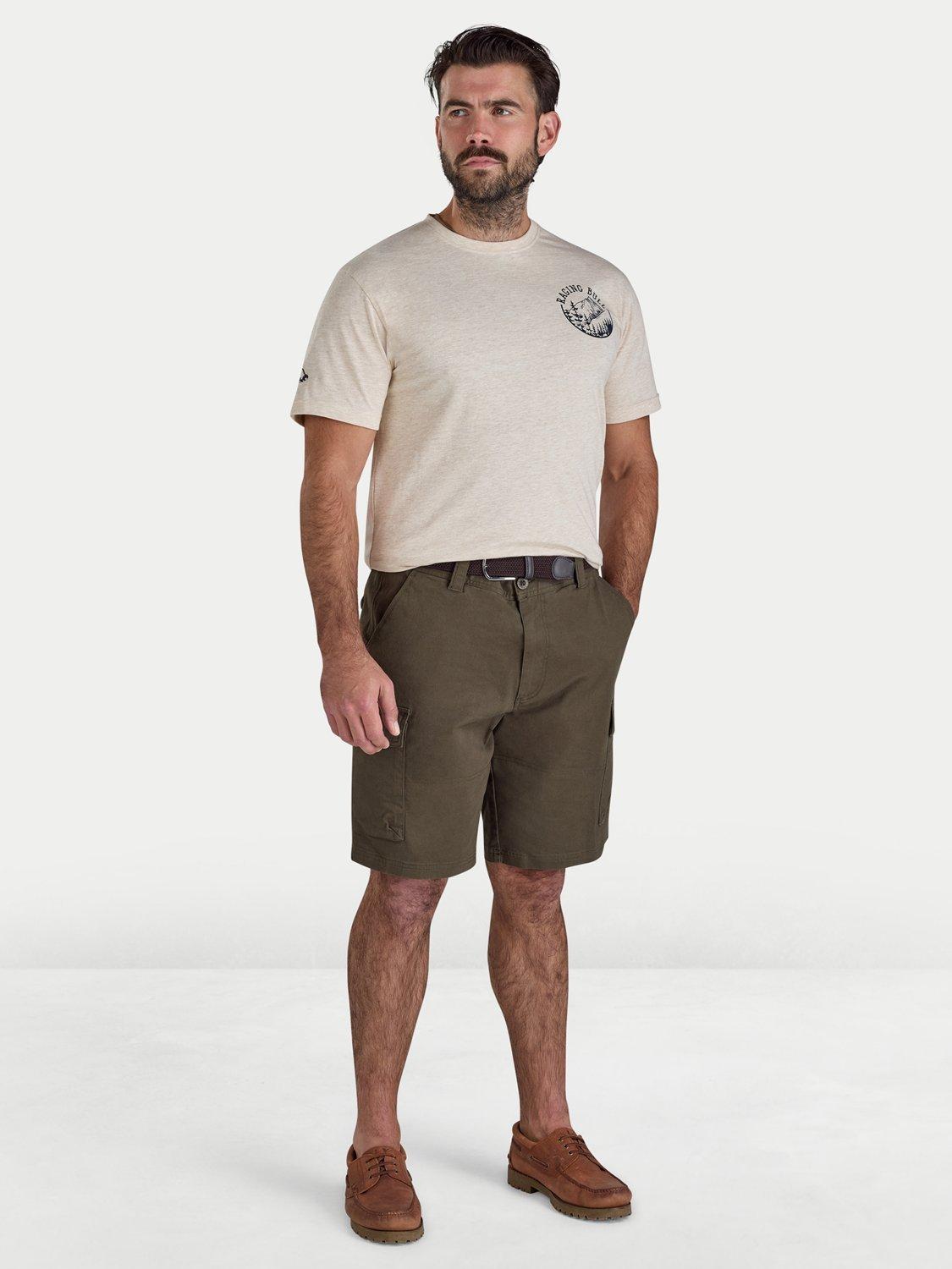 Product image 4 of 4, which shows Raging Bull Cotton Blend Cargo Shorts, Olive, S
