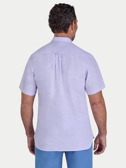 Raging Bull Linen Blend Classic Fit Shirt - view 2, Lilac