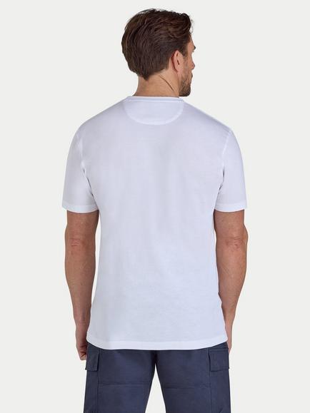 Raging Bull Cotton Regular Fit Short Sleeve Beach Graphic T-Shirt, White/Multi - view 2, White/Multi