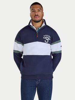 Raging Bull No. 3 Quarter Zip Sweatshirt, Navy/Multi, Navy/Multi