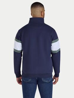 Raging Bull No. 3 Quarter Zip Sweatshirt, Navy/Multi - view 2, Navy/Multi