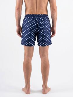 Raging Bull Printed Swim Shorts, Navy/White - view 2, Navy/White