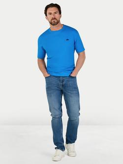 Raging Bull Cotton Regular Fit Short Sleeve Logo T-Shirt - view 2, Blue