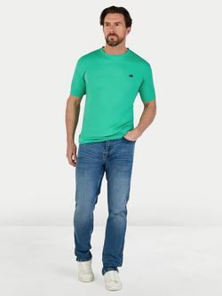 Raging Bull Cotton Regular Fit Short Sleeve Logo T-Shirt - view 2, Green