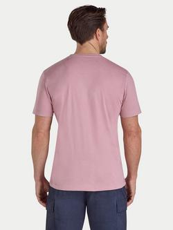 Raging Bull Cotton Regular Fit Short Sleeve Logo T-Shirt - view 2, Pink
