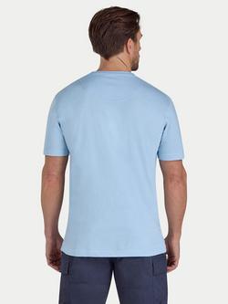 Raging Bull Cotton Regular Fit Short Sleeve Slash Bull T-Shirt, Sky Blue - view 2, Sky Blue