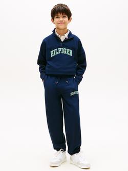 Tommy Hilfiger Kids' Logo Varsity Joggers, Dark Blue - view 2, Dark Blue