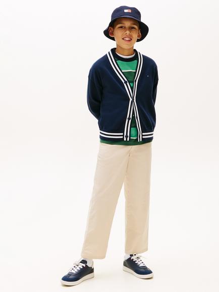 Tommy Hilfiger Kids' Baggy Chino Trousers, Beige - view 2, Beige