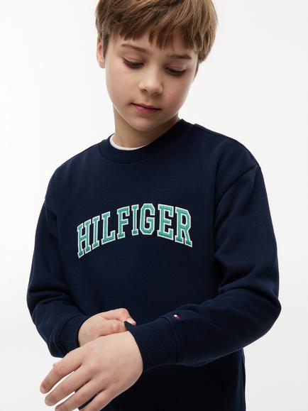 Tommy Hilfiger Kids' Logo Varsity Sweatshirt - view 2, Dark Blue