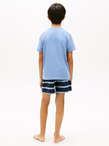 Tommy Hilfiger Kids' Short Sleeve Pyjama Set, Multi - view 2, Multi