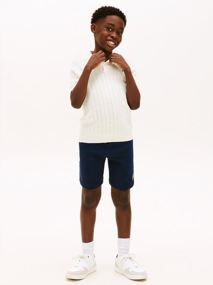 Tommy Hilfiger Kids' Logo Varsity Shorts - view 2, Dark Blue
