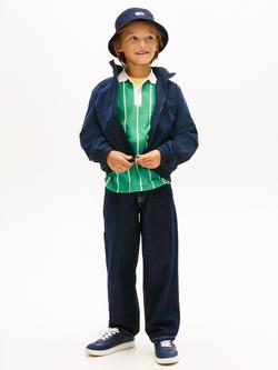 Tommy Hilfiger Kids' Essential Flag Logo Hooded Nylon Jacket, Dark Blue - view 2, Dark Blue