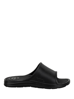 totes SOLBOUNCE Men's Classic Slider Sandals, Black