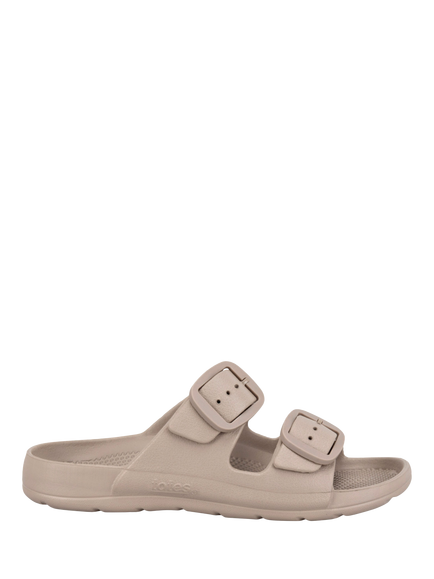 totes SOLBOUNCE Adjustable Buckle Slider Sandals, Taupe