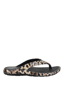 totes SOLBOUNCE Toe Post Sandals, Animal Print