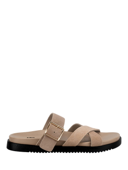 totes Cross Strap Suede Sandals, Sand