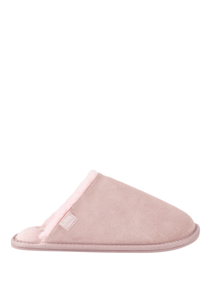 totes Isotoner Women's Suede Mule Slippers, Pink