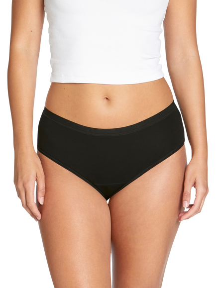 Love Luna Midi Period Pants, Pack of 2, Black, Black