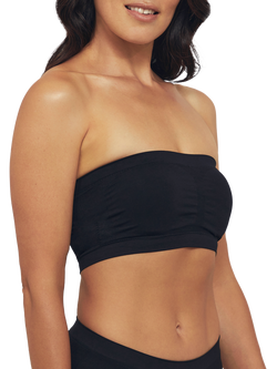 Ambra Bare Essentials Padded Bandeau Bra, Black - view 2, Black