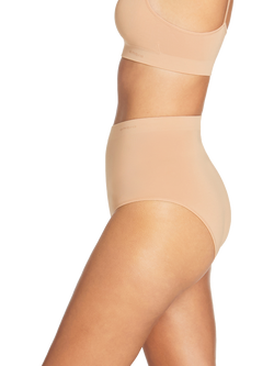 Ambra Purebasics High Waist Knickers, Pack of 2, Nude - view 2, Nude