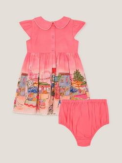 Monsoon Baby London Scene Dress Set, Pink - view 2, Pink
