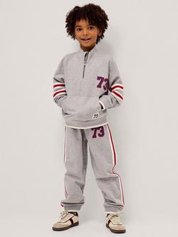 Monsoon Kids' Half Zip Sweatshirt and Joggers Set, Grey