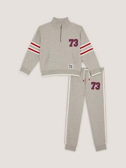 Monsoon Kids' Half Zip Sweatshirt and Joggers Set - view 2, Grey