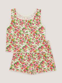 Monsoon Kids' Floral Print Short Pyjama Set, Multi, Multi