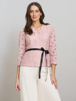 Gina Bacconi Kerri Lace Blouse, Blush, Blush