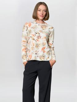 Gina Bacconi Lina Floral Jumper, Sand/Multi, Sand/Multi