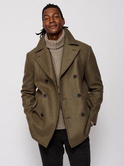 Aubin Wragby Great Coat, Military Green, Military Green