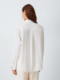 John Lewis J. Lewis Silk Shirt, Ecru - view 2, Ecru