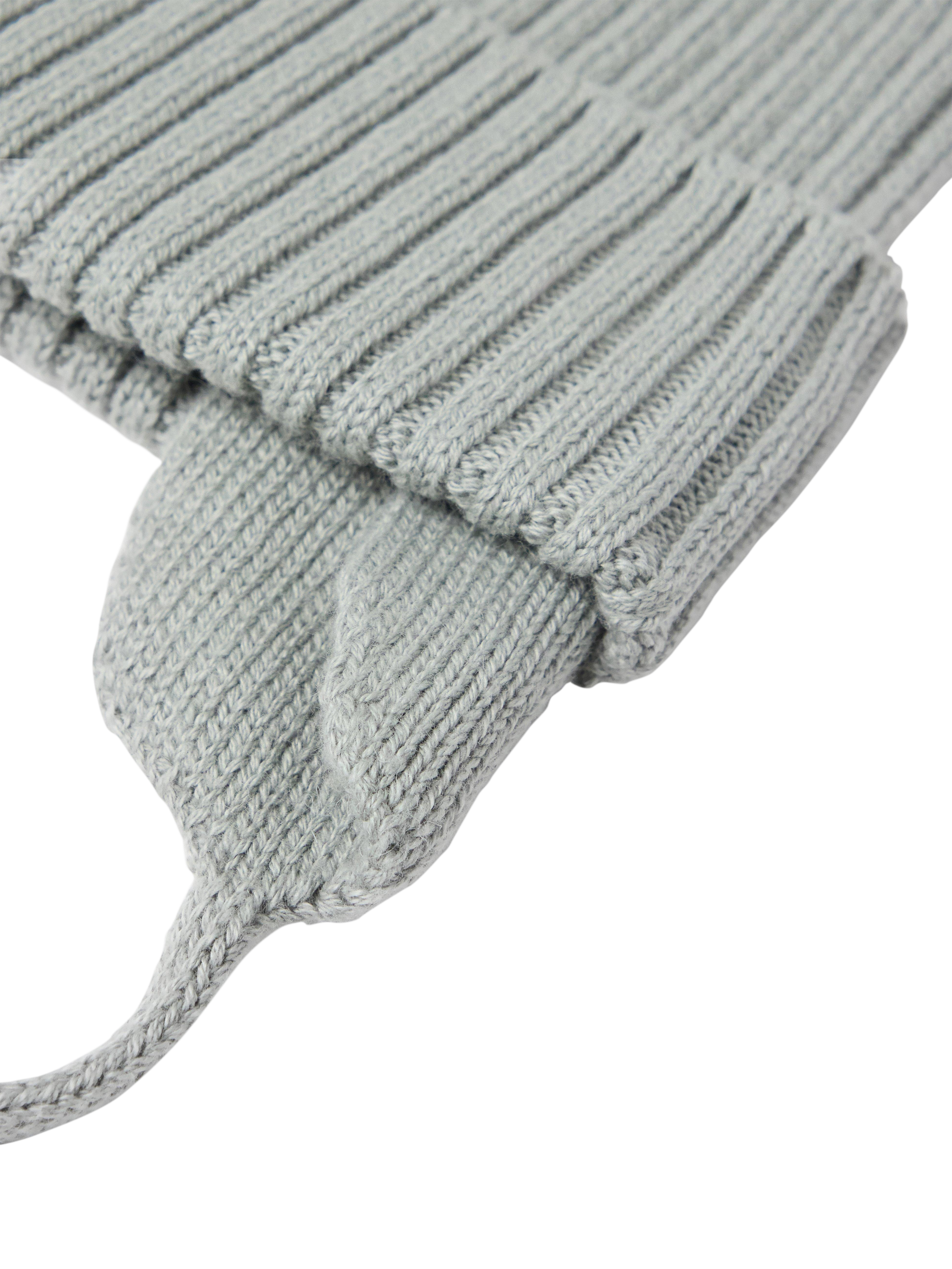 Product image 3 of 3, which shows Lindex Kids' Pom Pom Beanie Hat, Light Dusty Green, 1-4 months