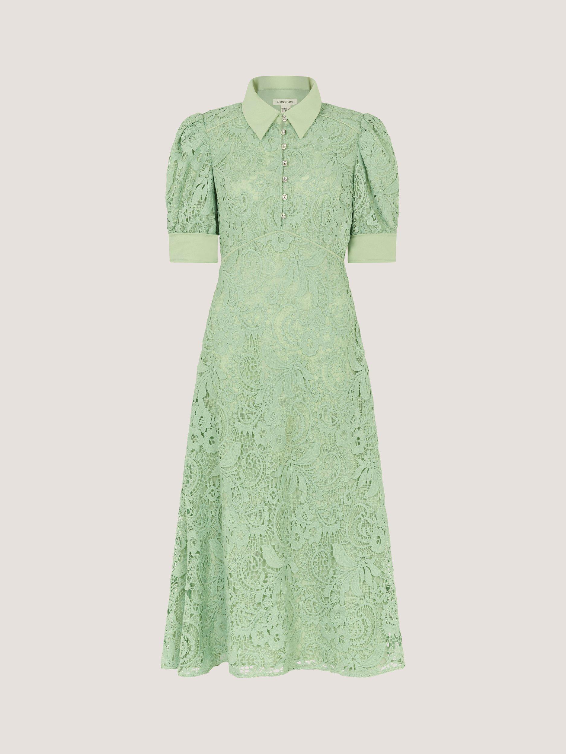 monsoon mint green dress Sylvie Mint Lace High-Low Dress Green | Girls' Dresses