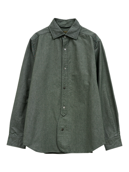 Nigel Cabourn Cotton Regular Fit Vintage Oxford Shirt, Dark Green