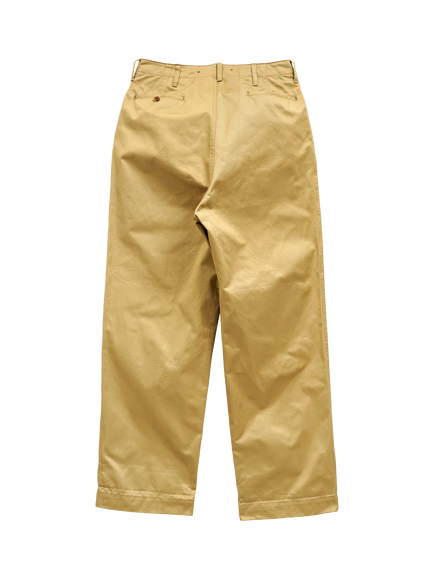 Nigel Cabourn West Point Straight Fit Cotton Chinos - view 2, Beige