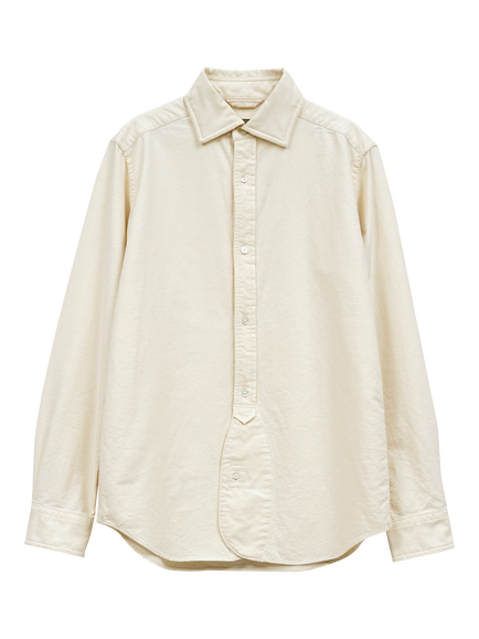 Nigel Cabourn Cotton Regular Fit Vintage Oxford Shirt, Ivory