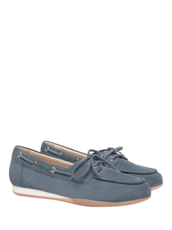 NeroGiardini Dogna Suede Moccasins - view 2, Blue