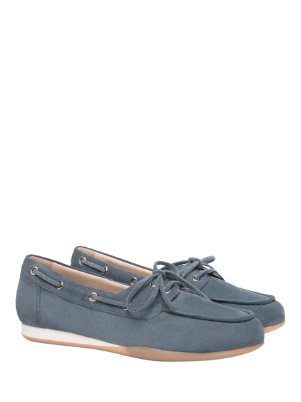 NeroGiardini Dogna Suede Moccasins - view 2, Blue