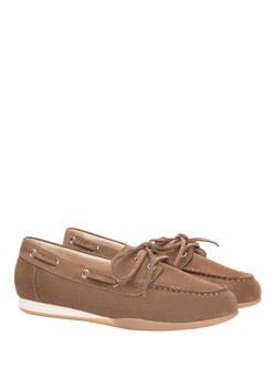 NeroGiardini Dogna Suede Moccasins - view 2, Brown