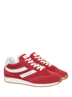 NeroGiardini Este Suede Trainers - view 2, Red