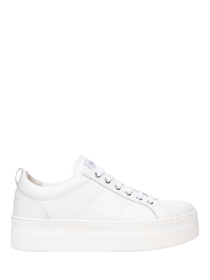 NeroGiardini Fiumara Leather Trainers, White